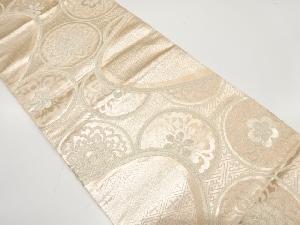 アンティーク　華紋に古典柄模様織り出し袋帯（材料）